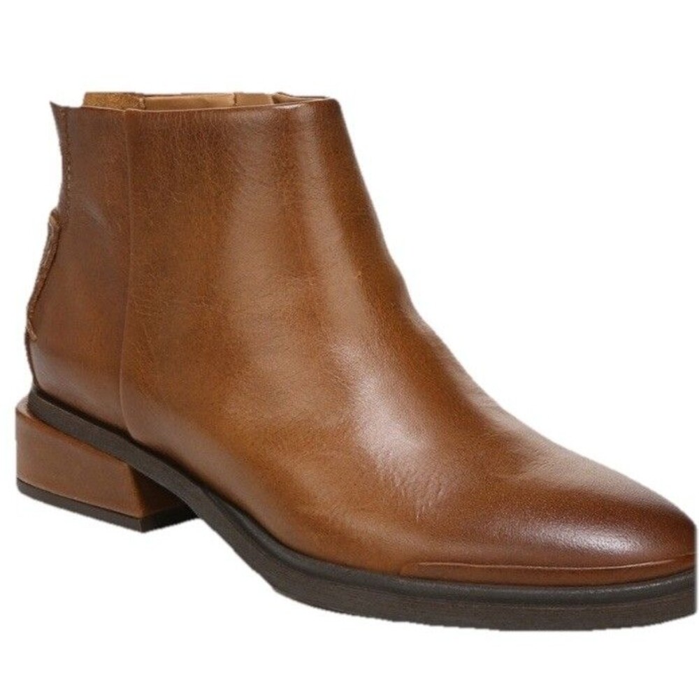 Franco Sarto Women’s A-Nemi Brown Zip Ankle Boot Size 7.5 M